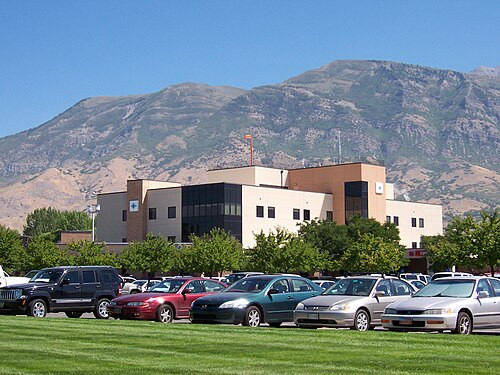 Downtown American Fork with beautiful scenery